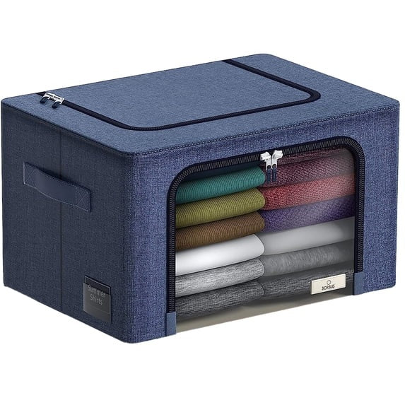 Stackable Metal Frame Storage Bin