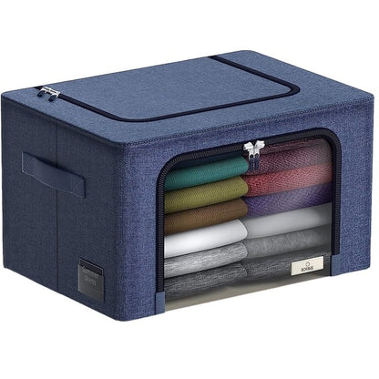 Stackable Metal Frame Storage Bin
