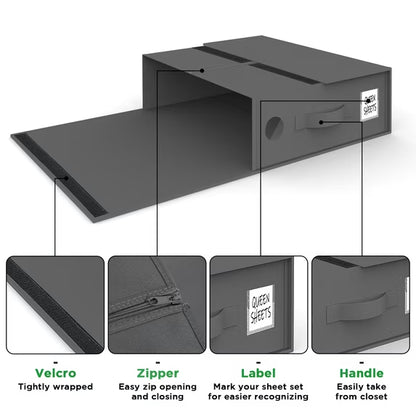 Foldable Bed Sheet Organizer Set