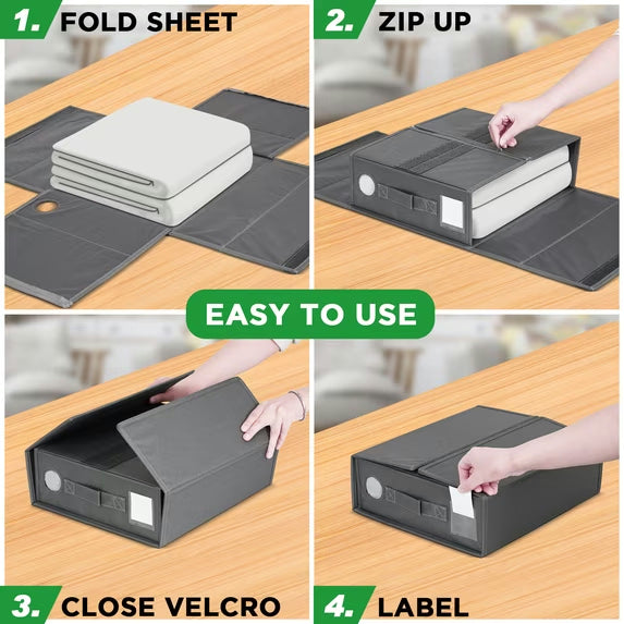 Foldable Bed Sheet Organizer Set